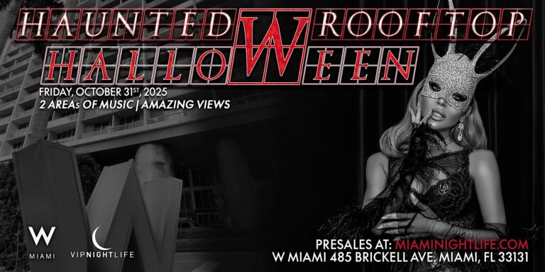 Haunted W Miami Rooftop Halloween Party