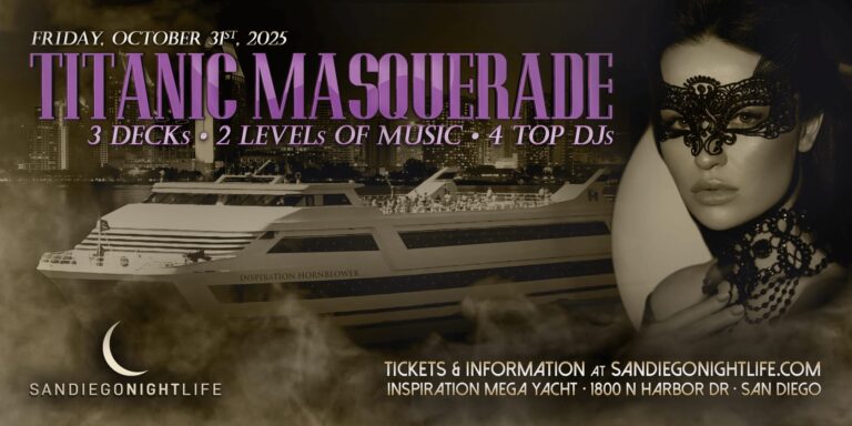 Pier Pressure San Diego Halloween Cruise | 12th Annual Titanic Masquerade